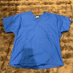 Dickies Scrub Top | Women’s Size Medium | Dark Blue | V-Neck